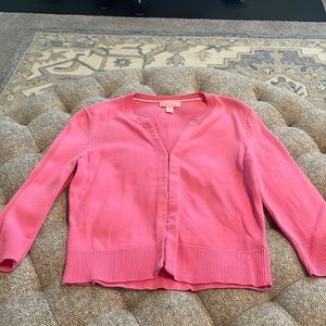 Pink Lilly Pulitzer 3/4 sleeve sweater top size XS
